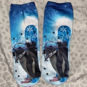 NEW Penguin snowboarding socks